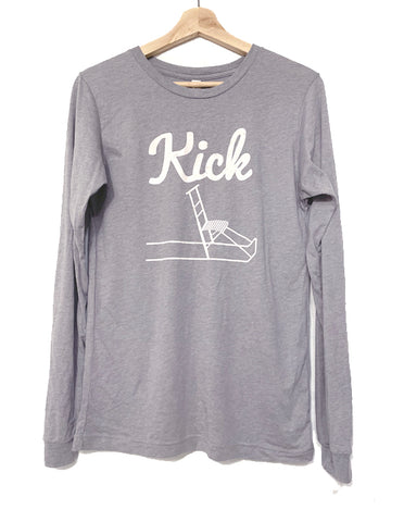 Kicksled "Kick" Long Sleeve Triblend T-shirt Uni-sex