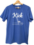 Kicksled "Kick" T-shirt; Royal Blue Uni-sex