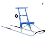 T4 ESLA Tradional Kicksled in Blue with foot rests
